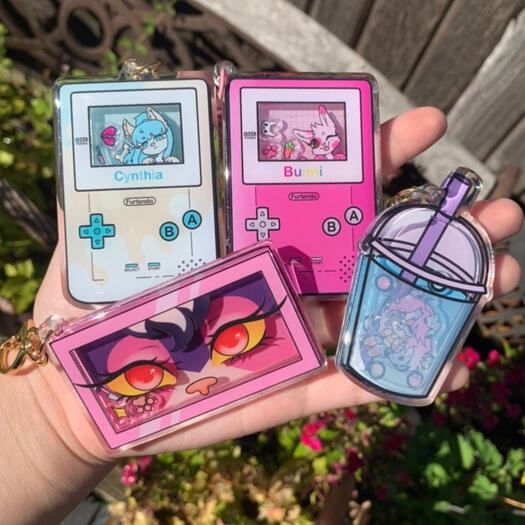 shaker keychains front